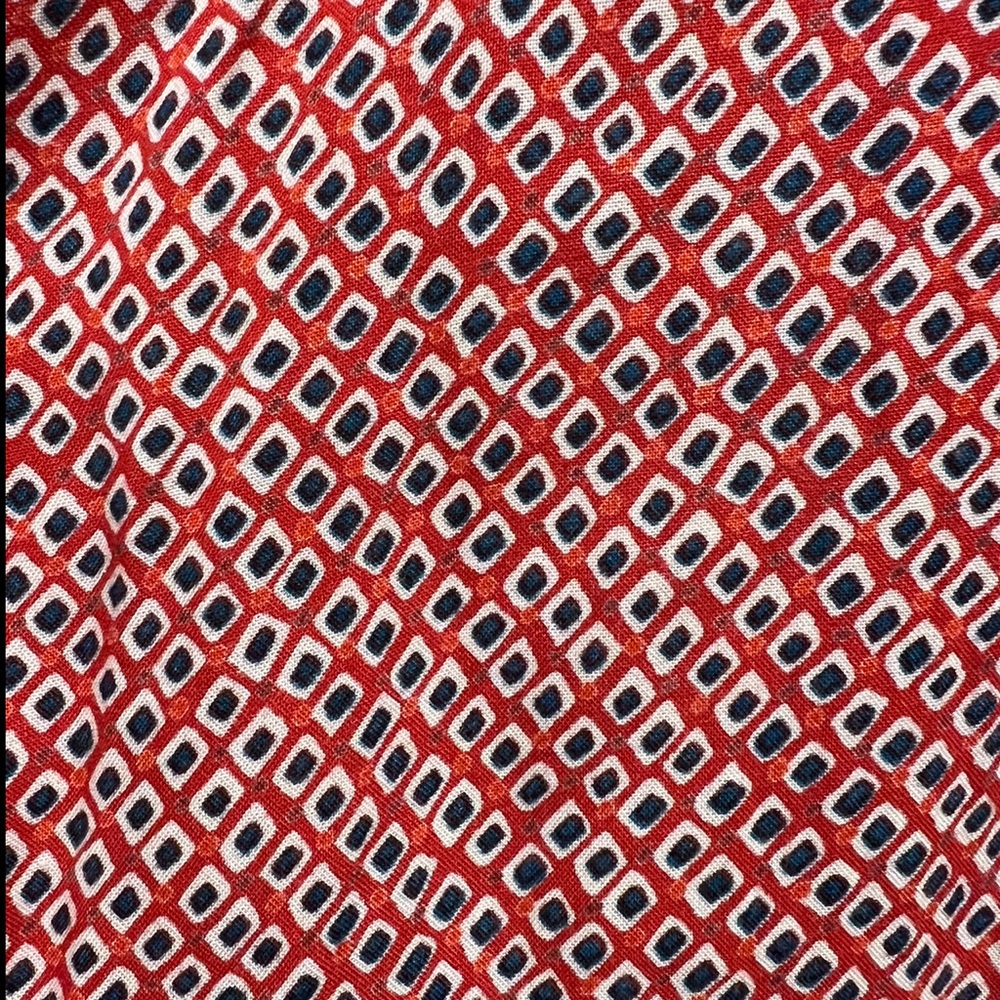 Nostalgia Red & Teal Patterned Boho Wide Leg Pants - image 7